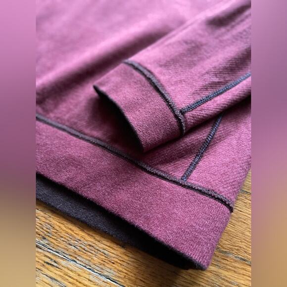 TOMMY BAHAMA Reversible Maroon/Brown 1/4 Zip Cotton Pullover Sweater sz Large - Picture 10 of 16